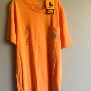 Carhartt Neon Orange Short Sleeve Pocket Tee
